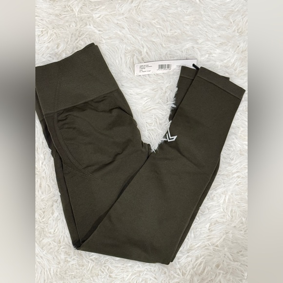 NWT ONER ACTIVE Effortless Seamless Leggings Khaki Size M - Picture 7 of 8